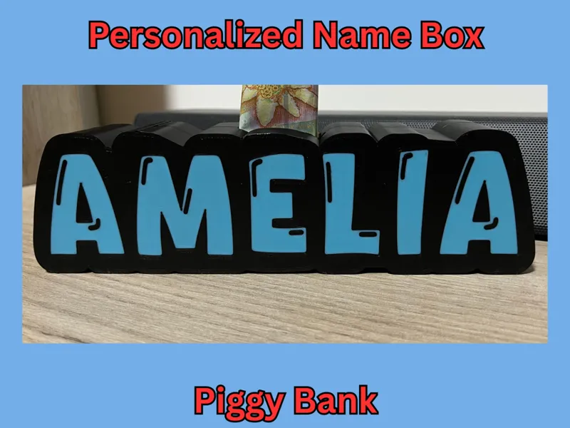 Spardose, personalisierte Namensspardosen Amelia