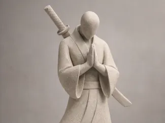 Samurai abstrata minimalista 
