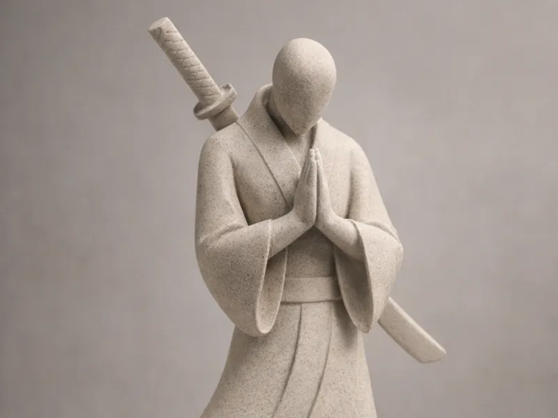 Samurai abstrata minimalista 