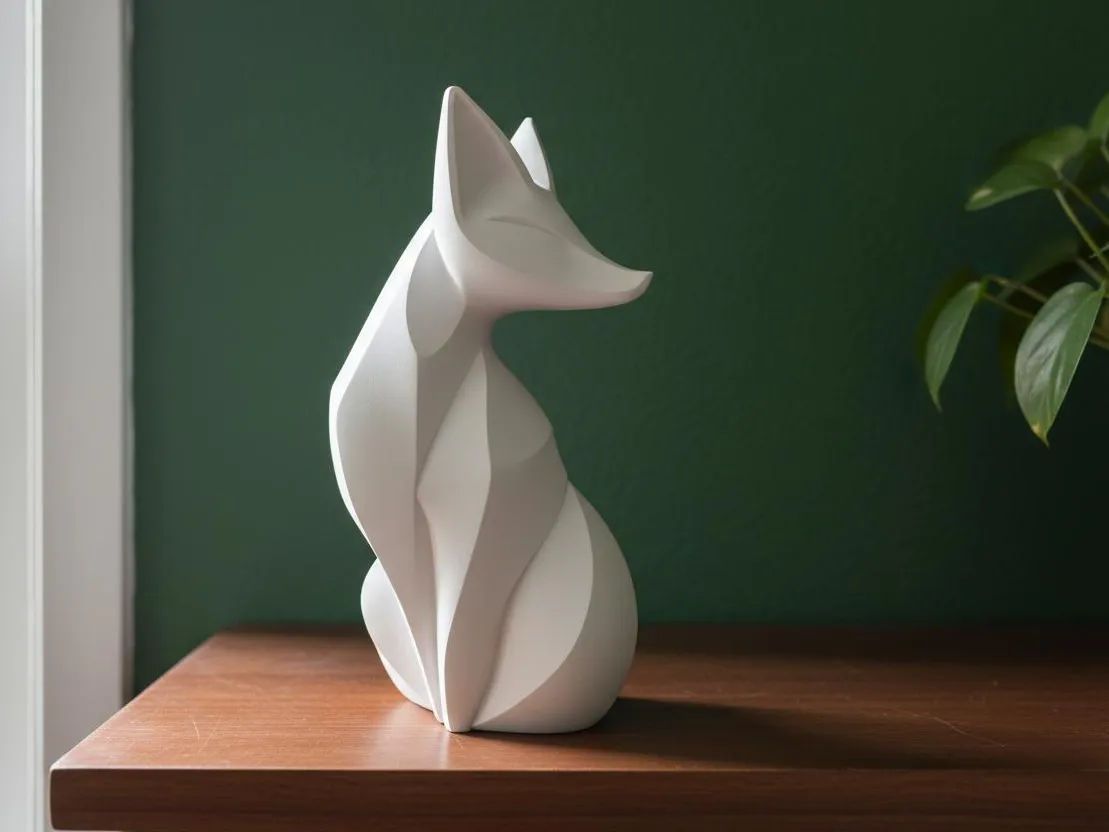 Renard géométrique — élégance minimaliste