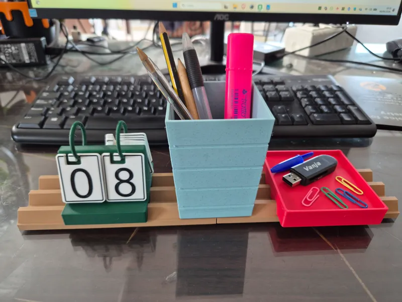 Desk organisers for MOKU - three rails version