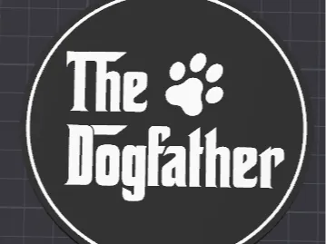 Dog Father 100mm Coaster