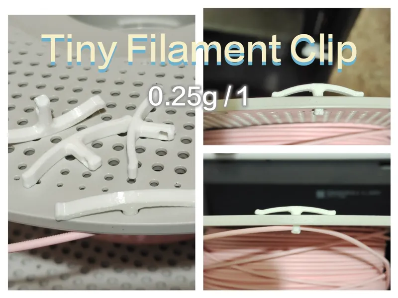 Tiny Filament Clip For BambuLab Spool