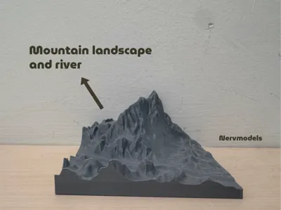 Mountain and river