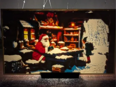 Santa Lithophane