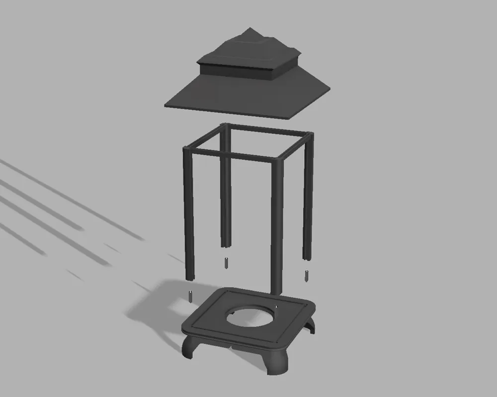 Lantern Japanese Theme With A Simplified Roof By SaVo3D MakerWorld lantern-japanese-theme-with-a-simplified-roof-by-savo3d-makerworld