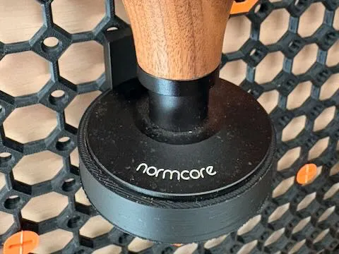 Round MultiBoard tray for Normcore coffee tamper