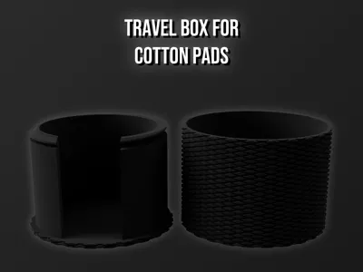 Travel Box for Cotton Pads