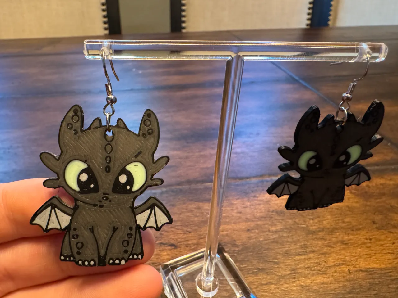 Toothless Earrings view 3