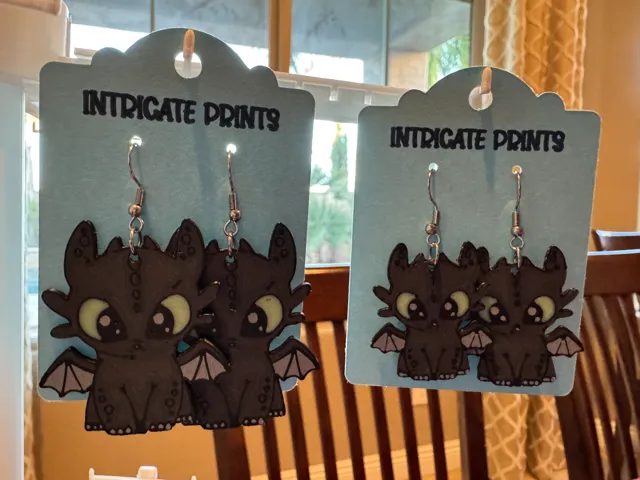 Toothless Earrings