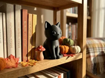 Estante o repisa: Black Cat Shelf Sitter – 3 Sizes | Halloween Decor — vista de referencia 5