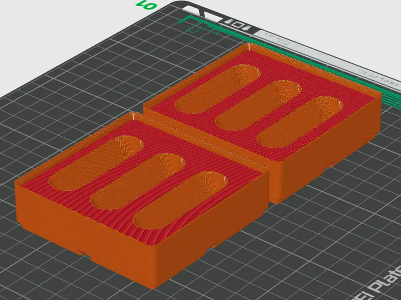 Dual Pliers Tray - Gridfinity