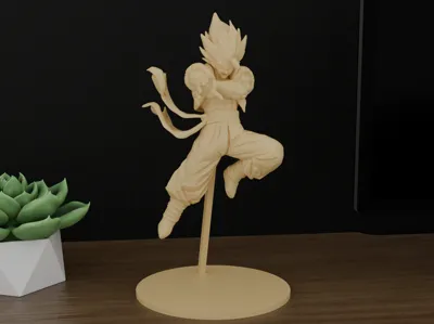 Gogeta statue Realistic Movement