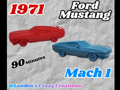 1971 Ford Mustang Model Car