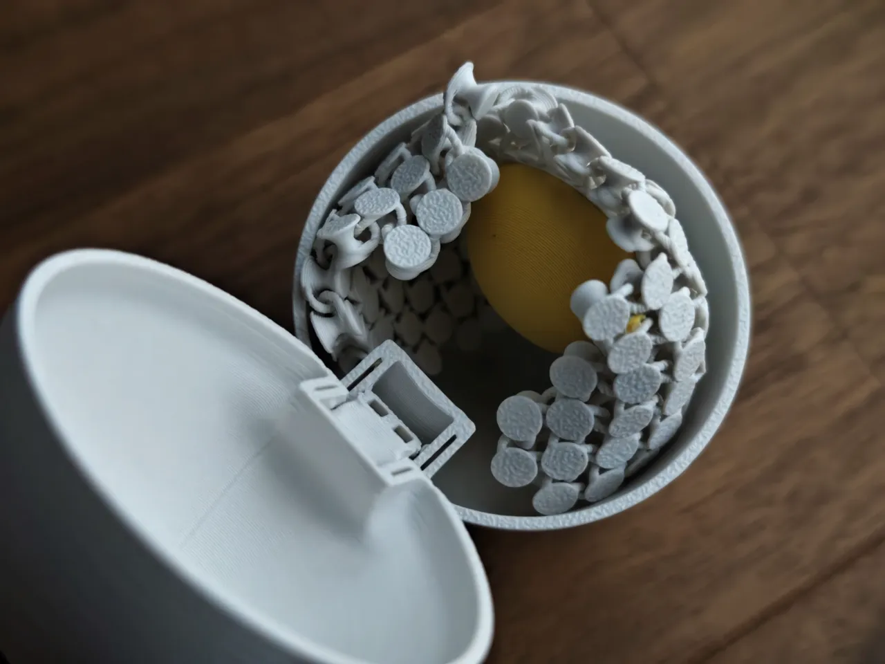 Toy egg with shell view 4