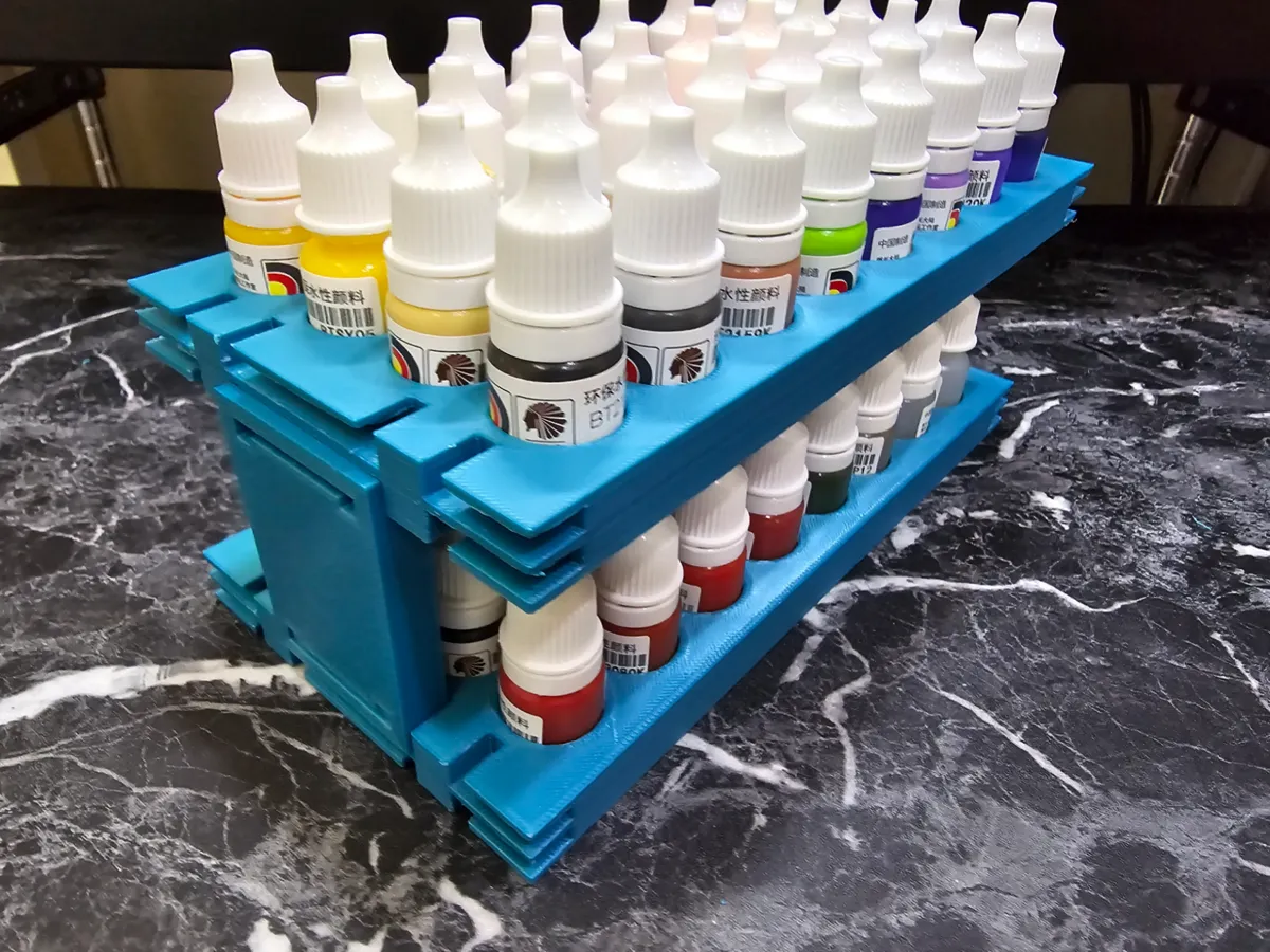 Range-pots modulaire pour peintures 5 ml