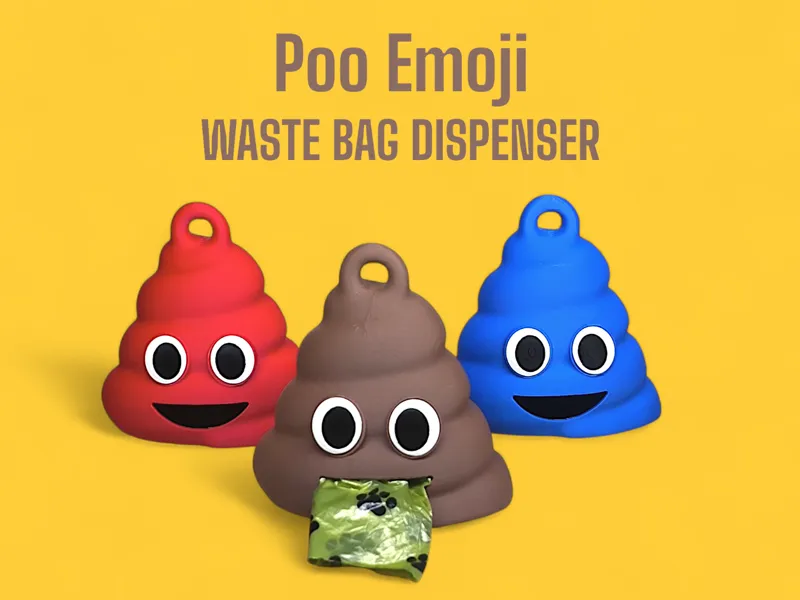 Poo Emoji Waste Bag Dispenser