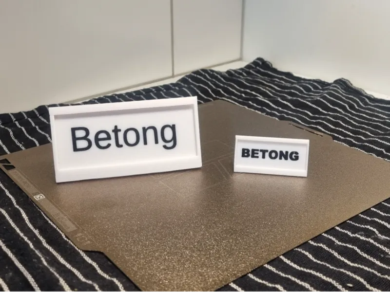 Customizable Desk Sign with Changeable Insert