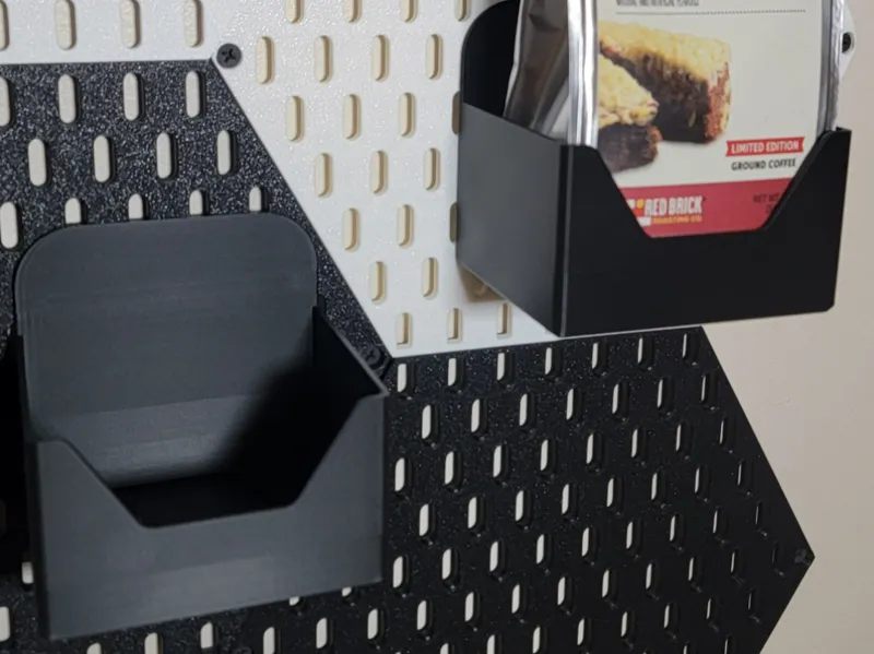 1lb Coffee Bag holder (Solid wall) - Skadis Mount