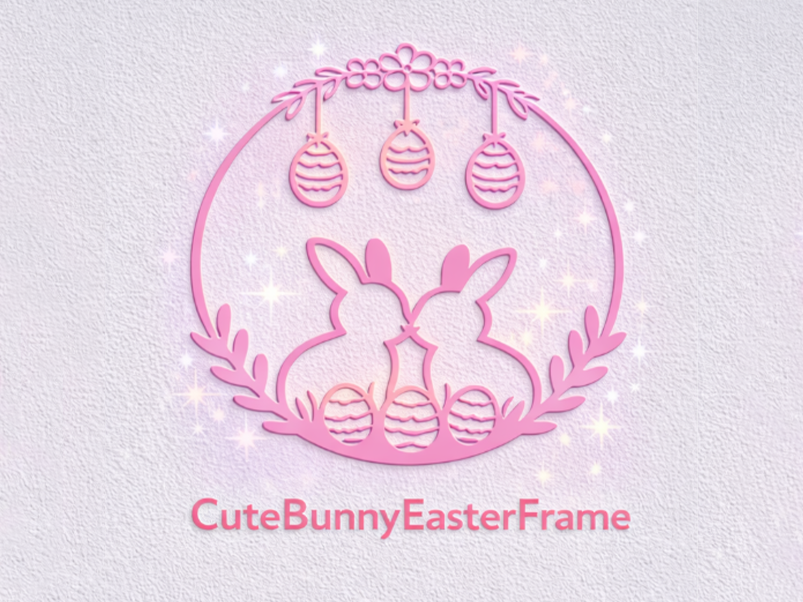 Easter Window Decoration – Minimal Bunny Design