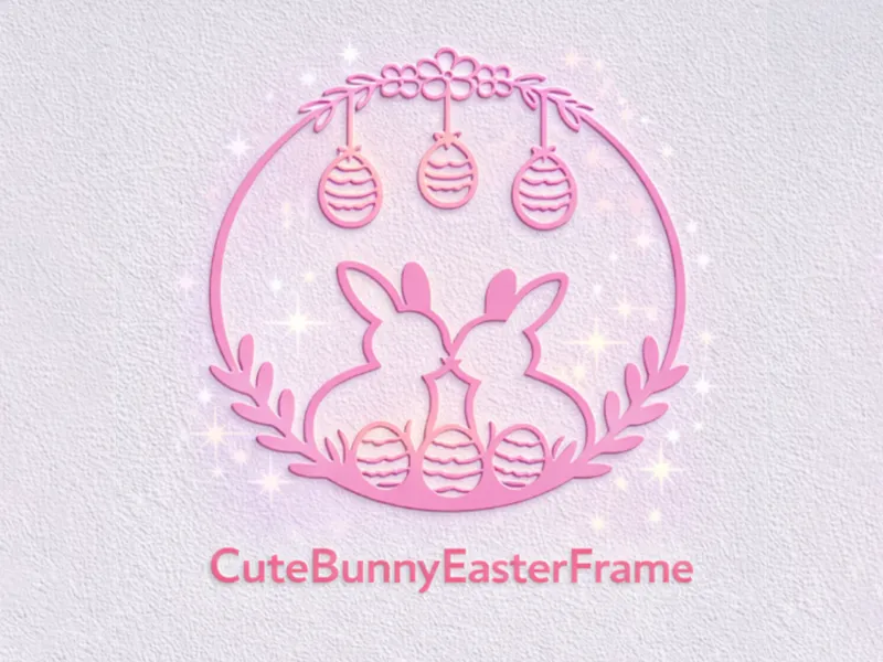 Easter Window Decoration – Minimal Bunny Design