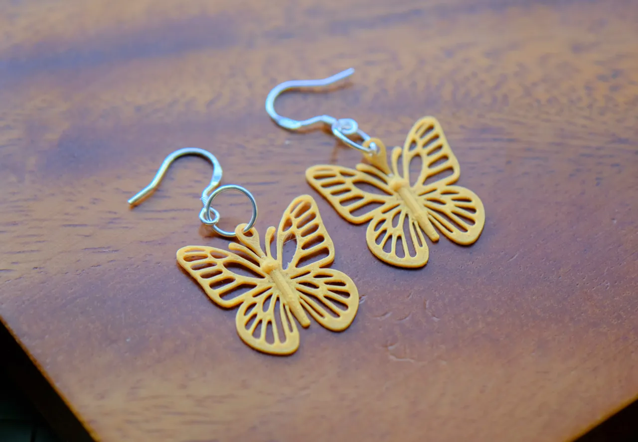 Elegant Butterfly Wings Earrings view 4