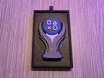 PS5 Keychain Platinum Trophy