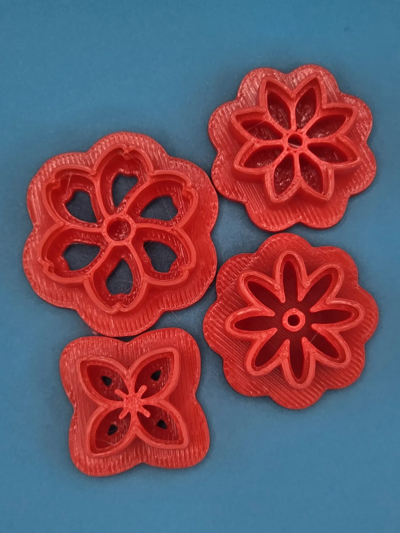 Flower Polymer Clay Stamp Earring Cutter Jewelry 1 view 3