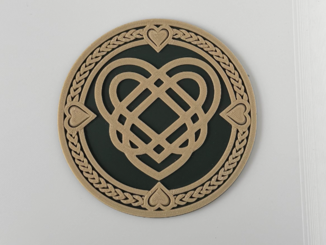Infinity Heart Knot Coaster – Celtic Style