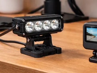 LED-bar bracket for GoPro mount