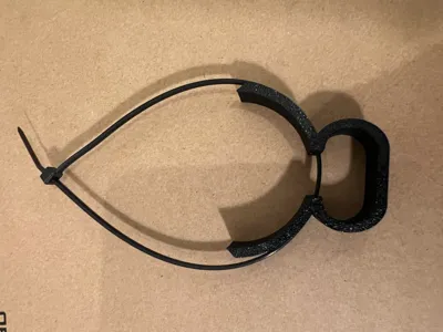 Motorcycle fork tube/hose clamp