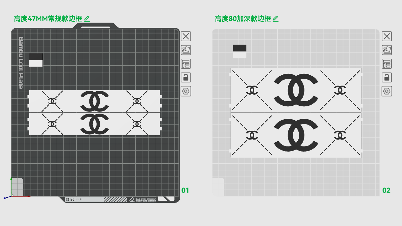 Miniatura 3 do modelo 3D 香奈儿CHANEL首饰收纳盒/正方形款/可堆叠
