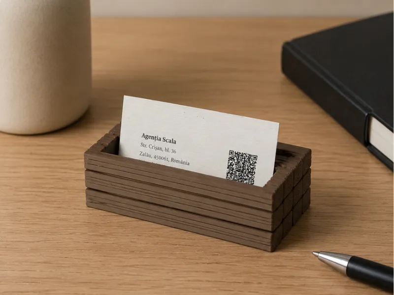 Lumber Yard/Wood - Business Card Holder