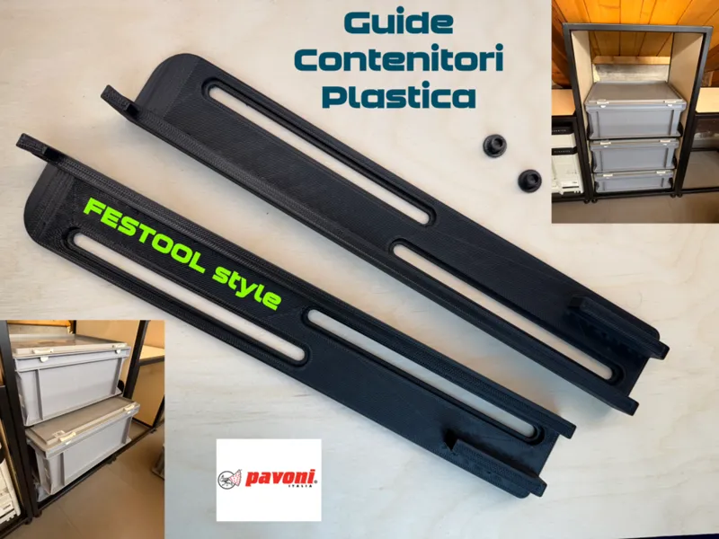 Plastic Container RAILS Guide Contenitori Plastica