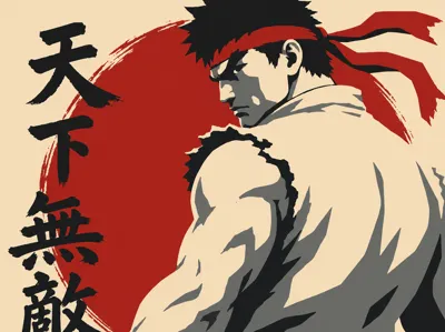 Ryu StreetFighter Hueforge 4 colour