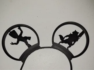 Rocket and Groot mouse ears for 5 magnet headband