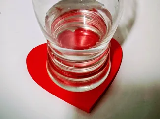 Porta Vasos Corazón