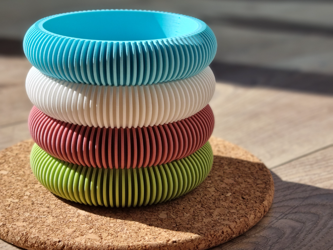 Stackable Ribbed Tray