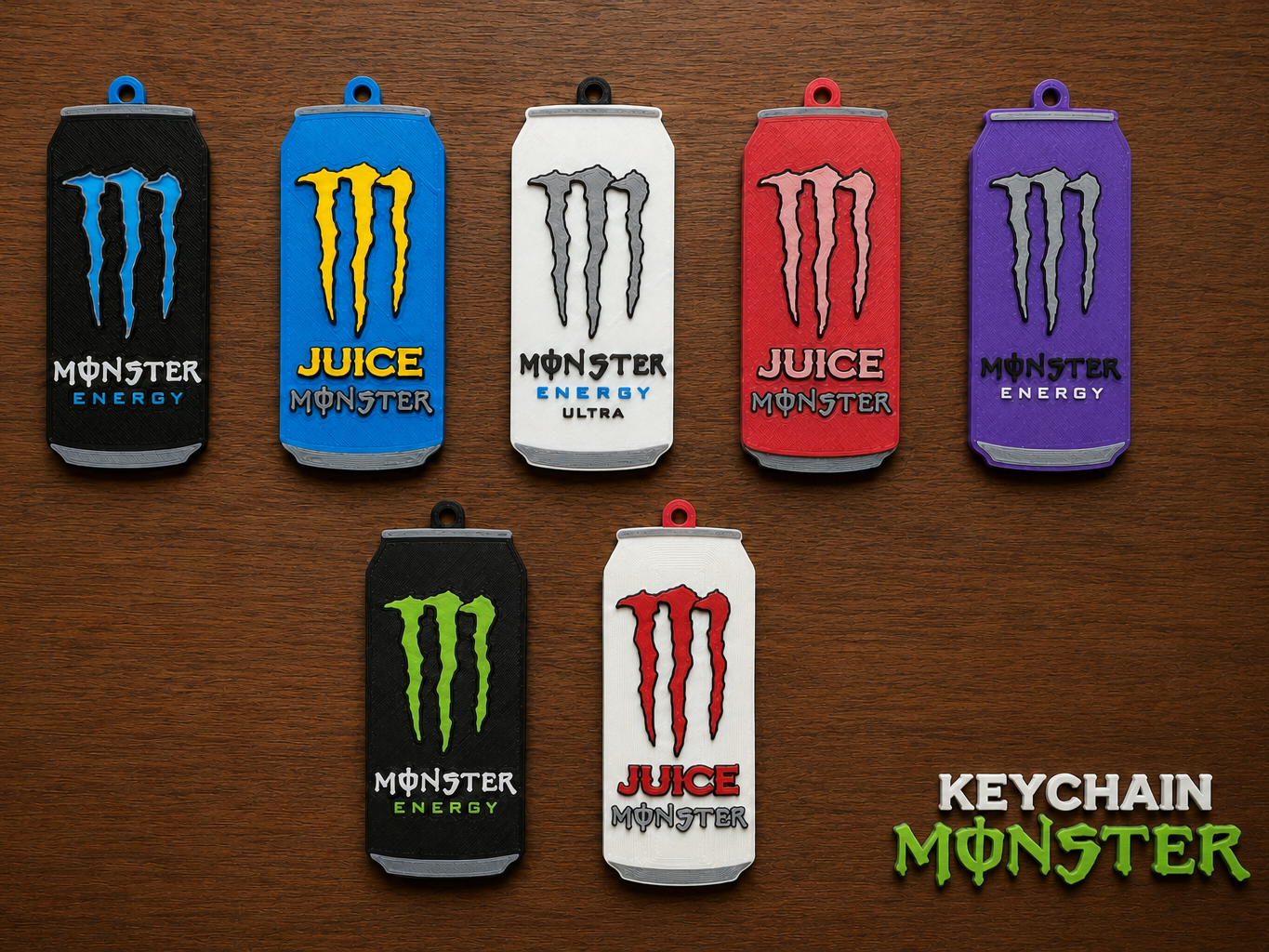Kit Chaveiros Monster Energy 
