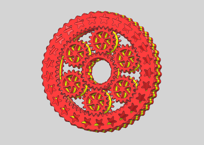Miniatura 1 do modelo 3D 行星齿轮