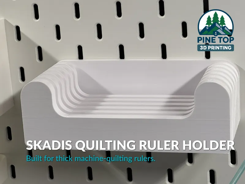 Skadis Machine Quilting Ruler Holder