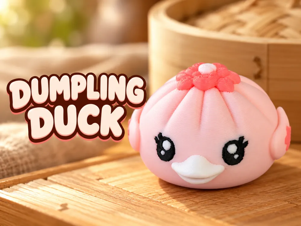 Pink Dumpling Duck - Free 3D Print Model - MakerWorld