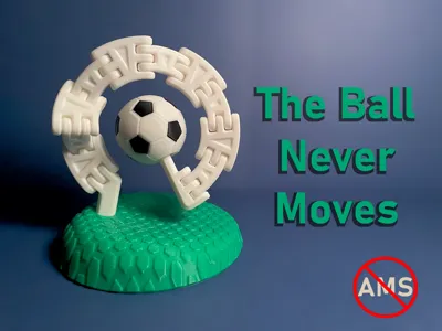 Soccer (Football) Fixed-Center Kinetic Sculpture