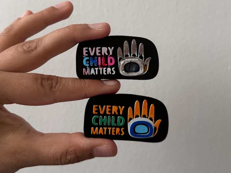 Colour me pins for truth & reconciliation day