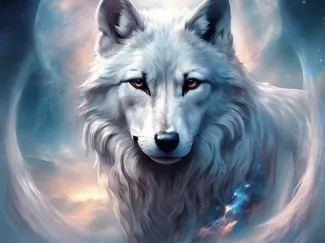Loup lunaire Litho