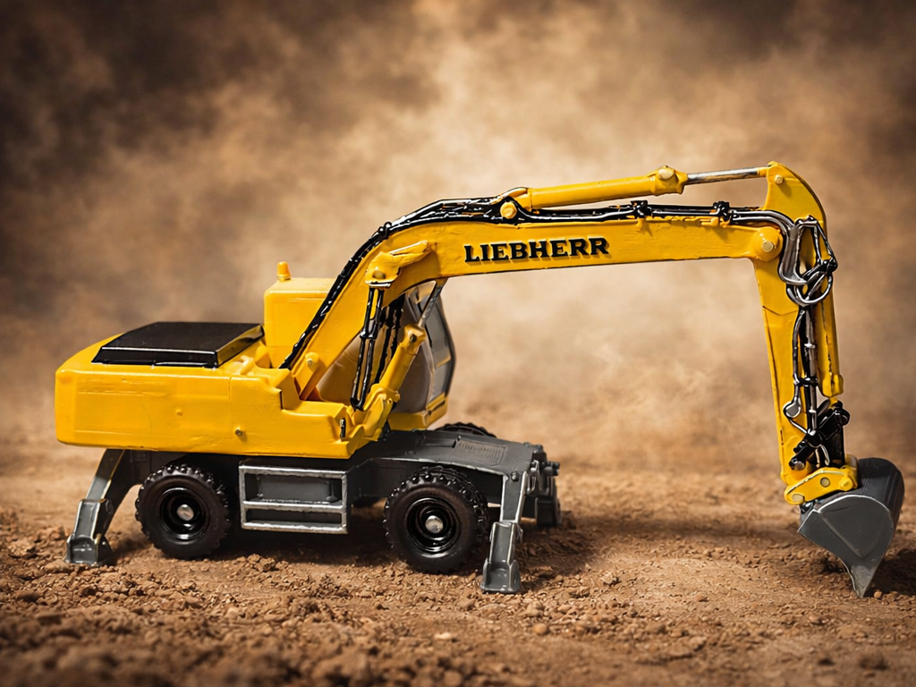 Liebherr Wheeled Excavator – Detailed Scale Model