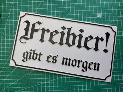 Free Beer Sign for Party Cellar