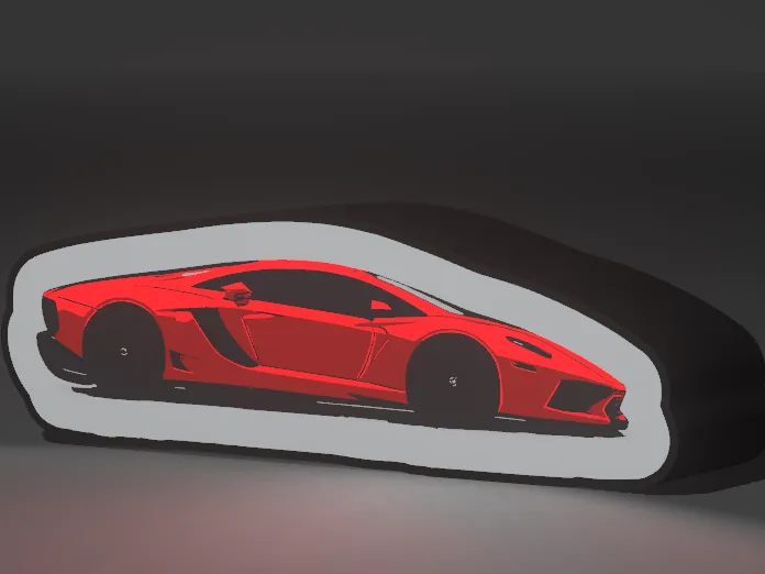 Licht box Lamborghini
