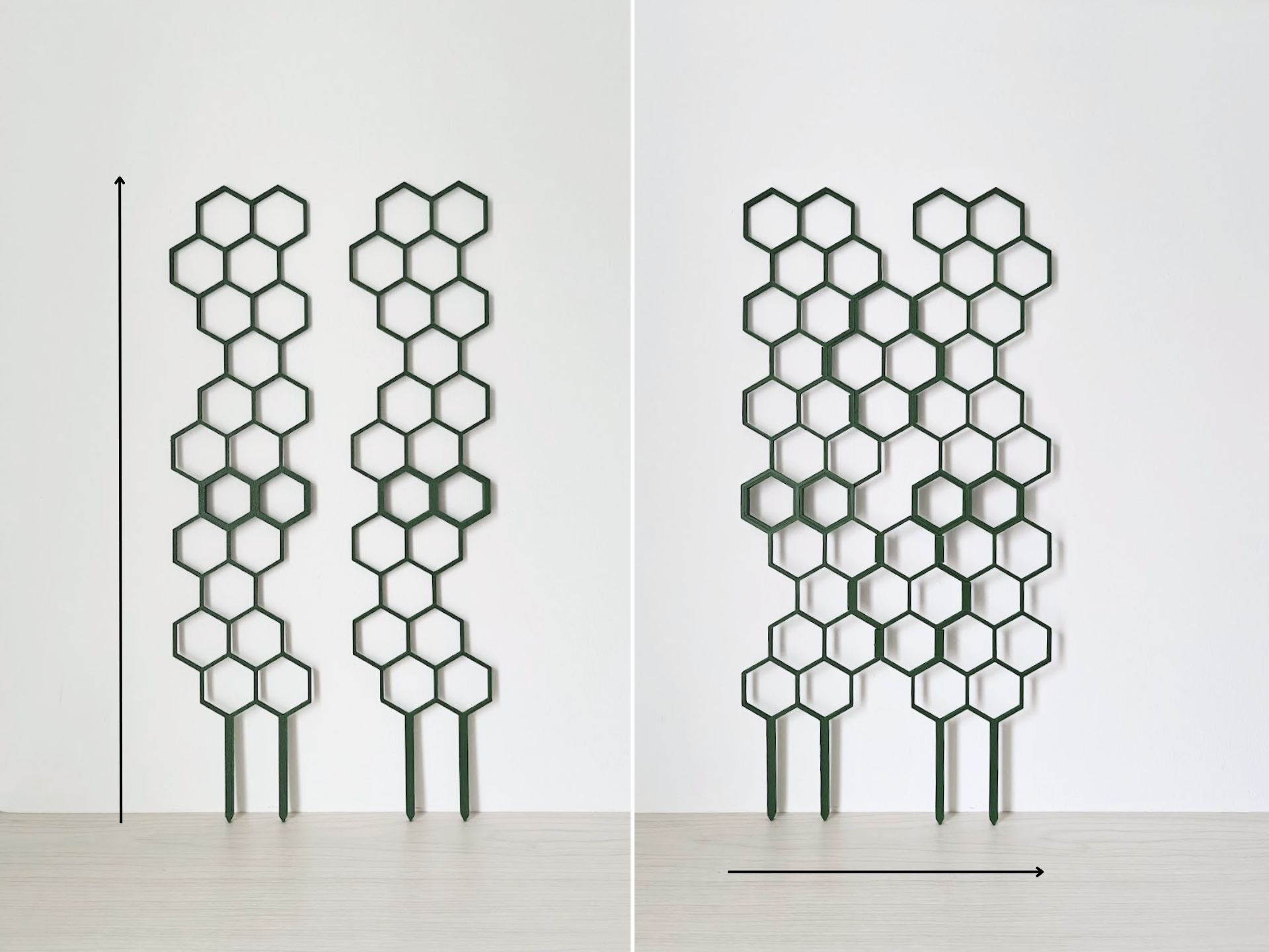 Miniatura 1 do modelo 3D Extendable honeycomb trellis