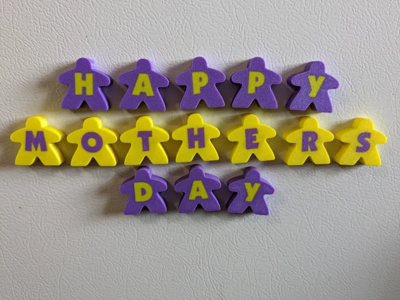 Meeple Alphabet Magnets